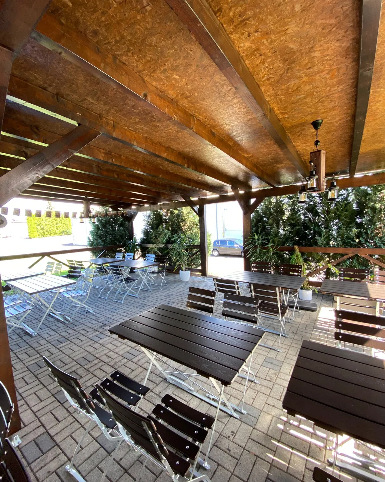 Überdachte Terrasse